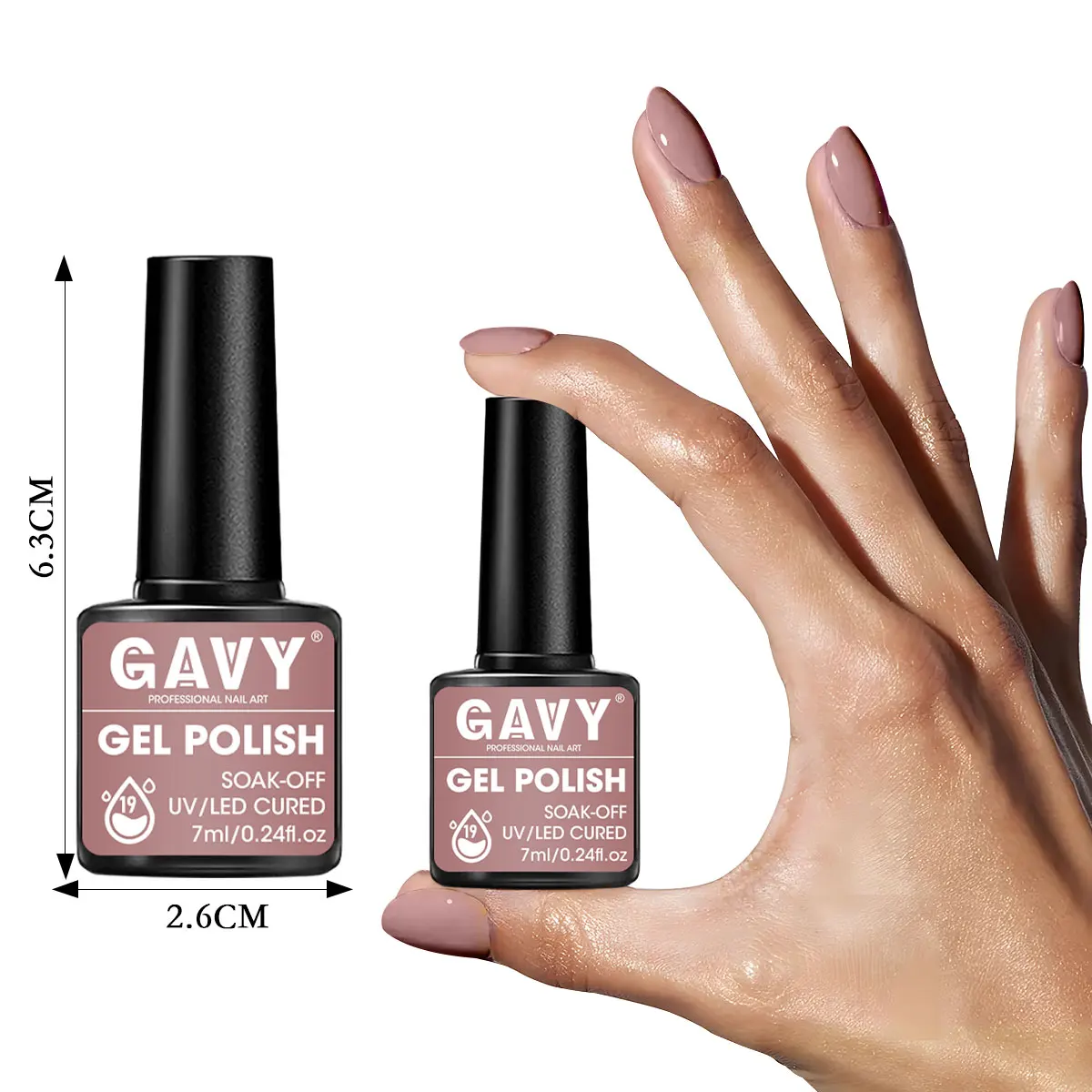 6-farbiges Gel-Nagellack-Set, abnehmbarer/LED-Gel-Nagellack, geeignet für Nagelstudios, Heimwerken, Geschenk für Frauen