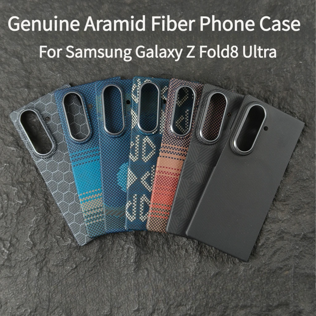 Aramid Fiber Case For Samsung Galaxy Z Fold8 Ultra Carbon Fiber Magsafe Case Magnetic Shell Cover Camera Lens Protection
