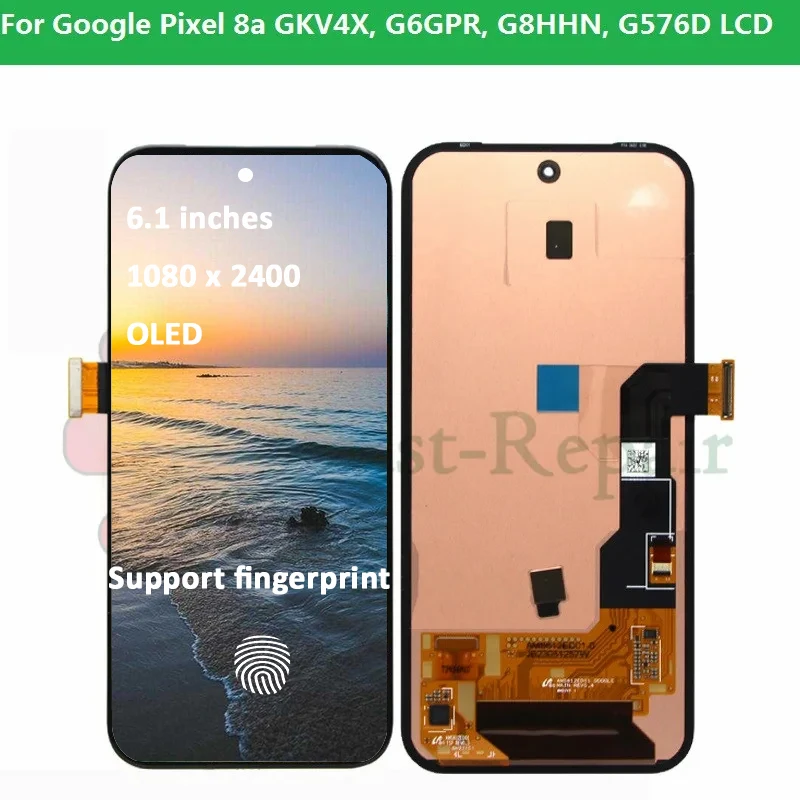 オリジナル oled 6.1 ''for google ピクセル 8a 液晶ディスプレイ画面