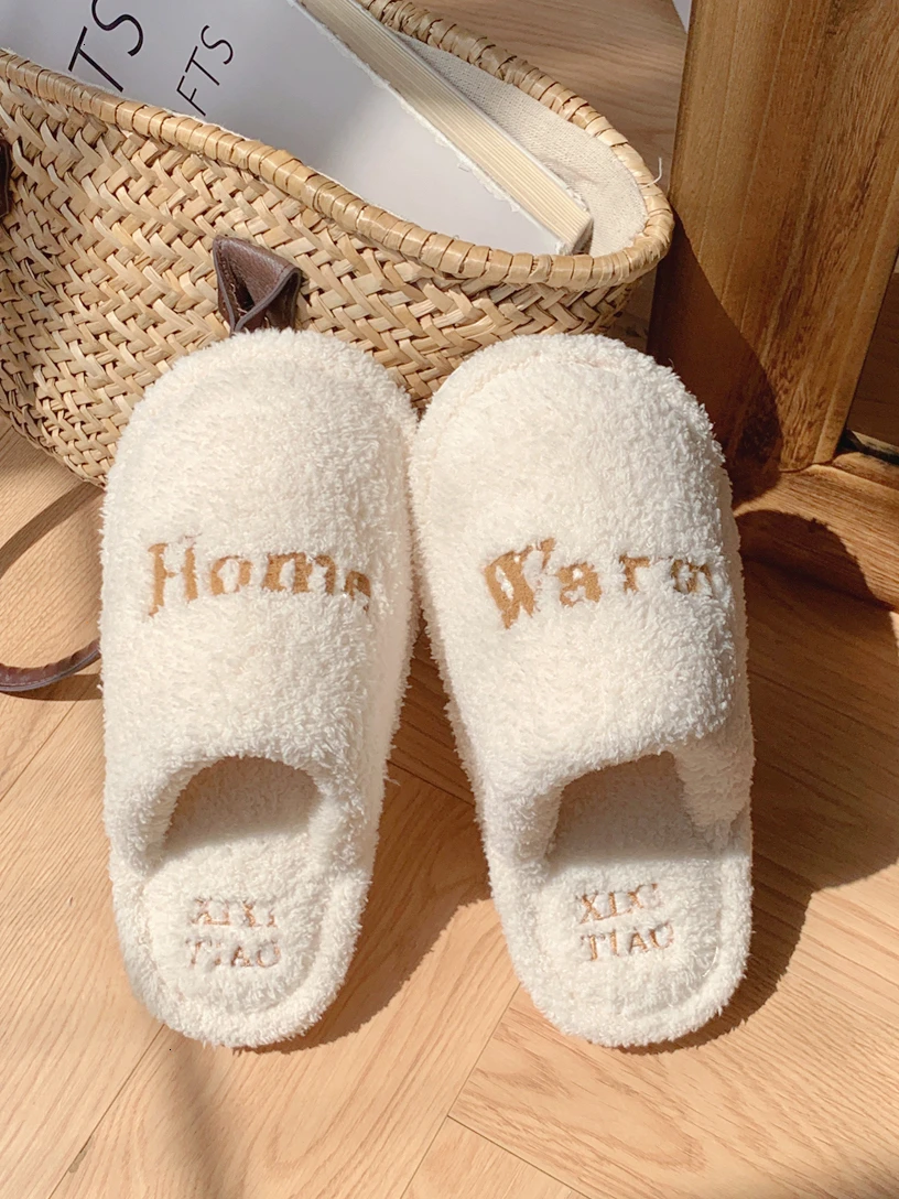 

Autumn And Winter Cotton Slippers Women 2023 New Women's Indoor Home Slipper Minimalist Style And Postpartum Shoes