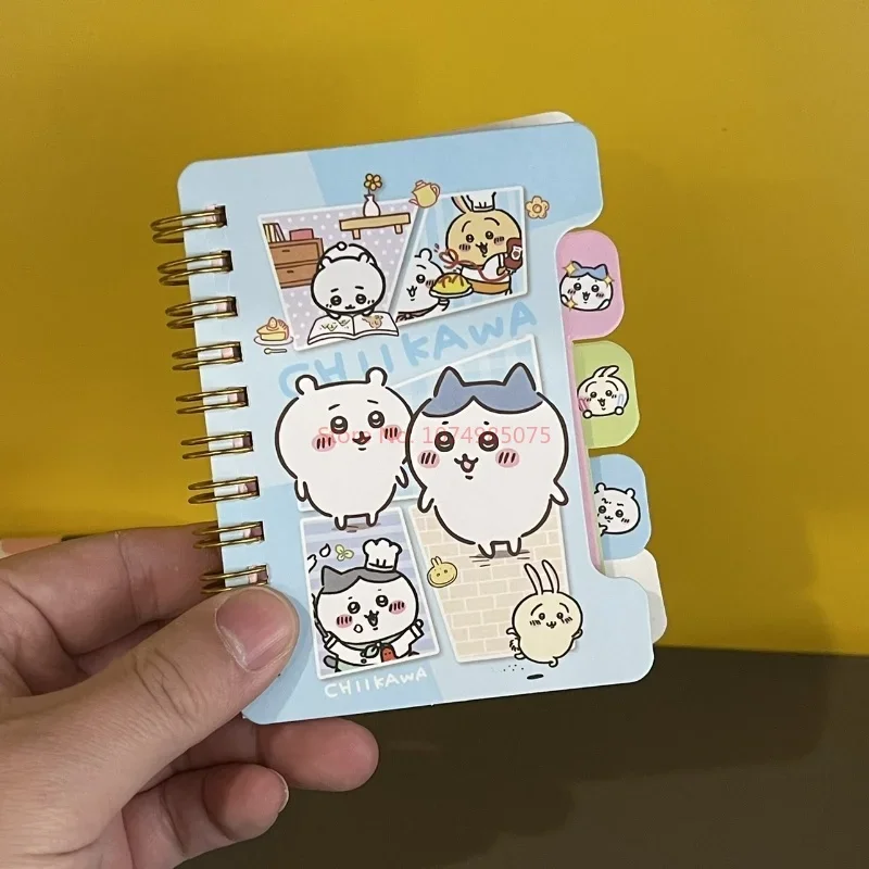 Imagem -06 - Miniso Chiikawa Notepad para Crianças Cartoon Cute Coil Cor das Crianças Dentro Notebook Pequeno Papelaria Portátil do Estudante Atacado