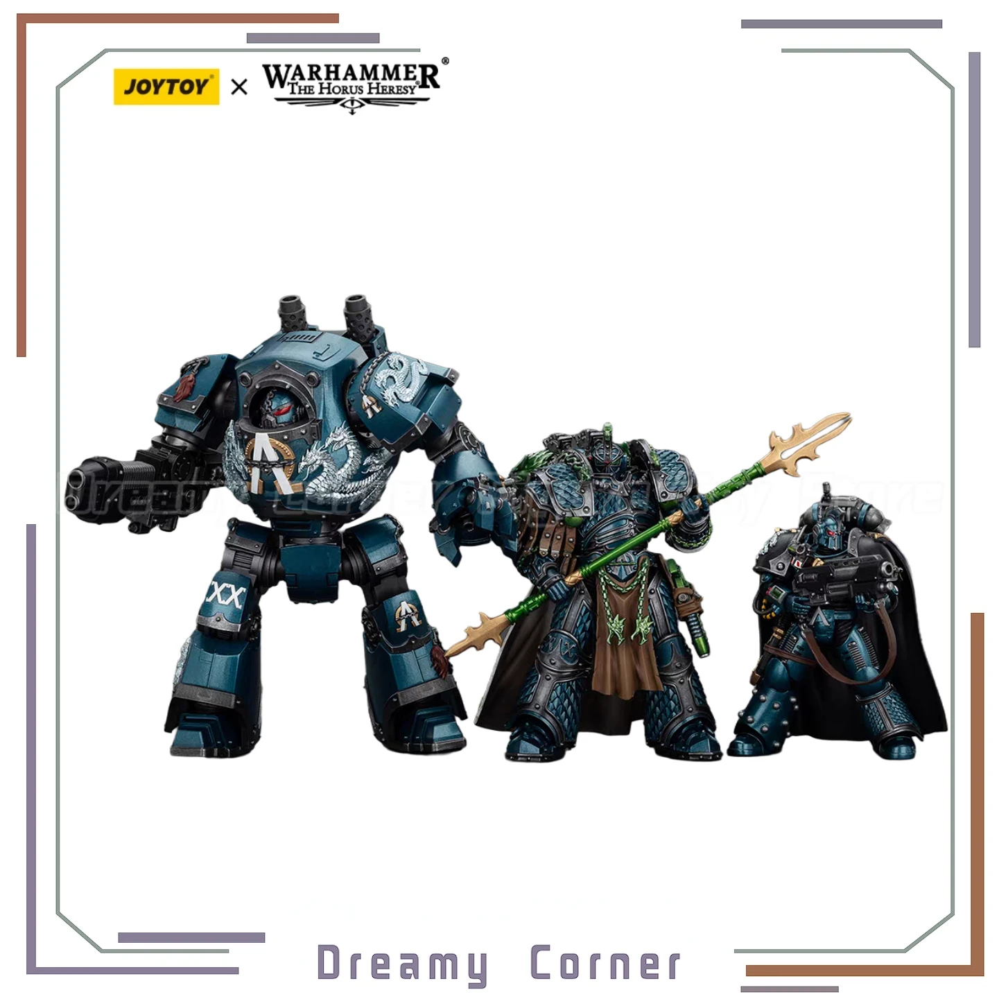 

【В наличии】JOYTOY Warhammer 40K Alpha Legion Alpharius Saboteur Consul Contemptor 3 шт. 1/18 фигурки модели