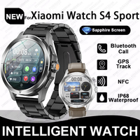 New For Xiaomi S4 Ultra Smart Watch Men AMOLED Outdoor Sports NFC GPS Compass Heart rate Waterproof Bluetooth Call Smartwatches