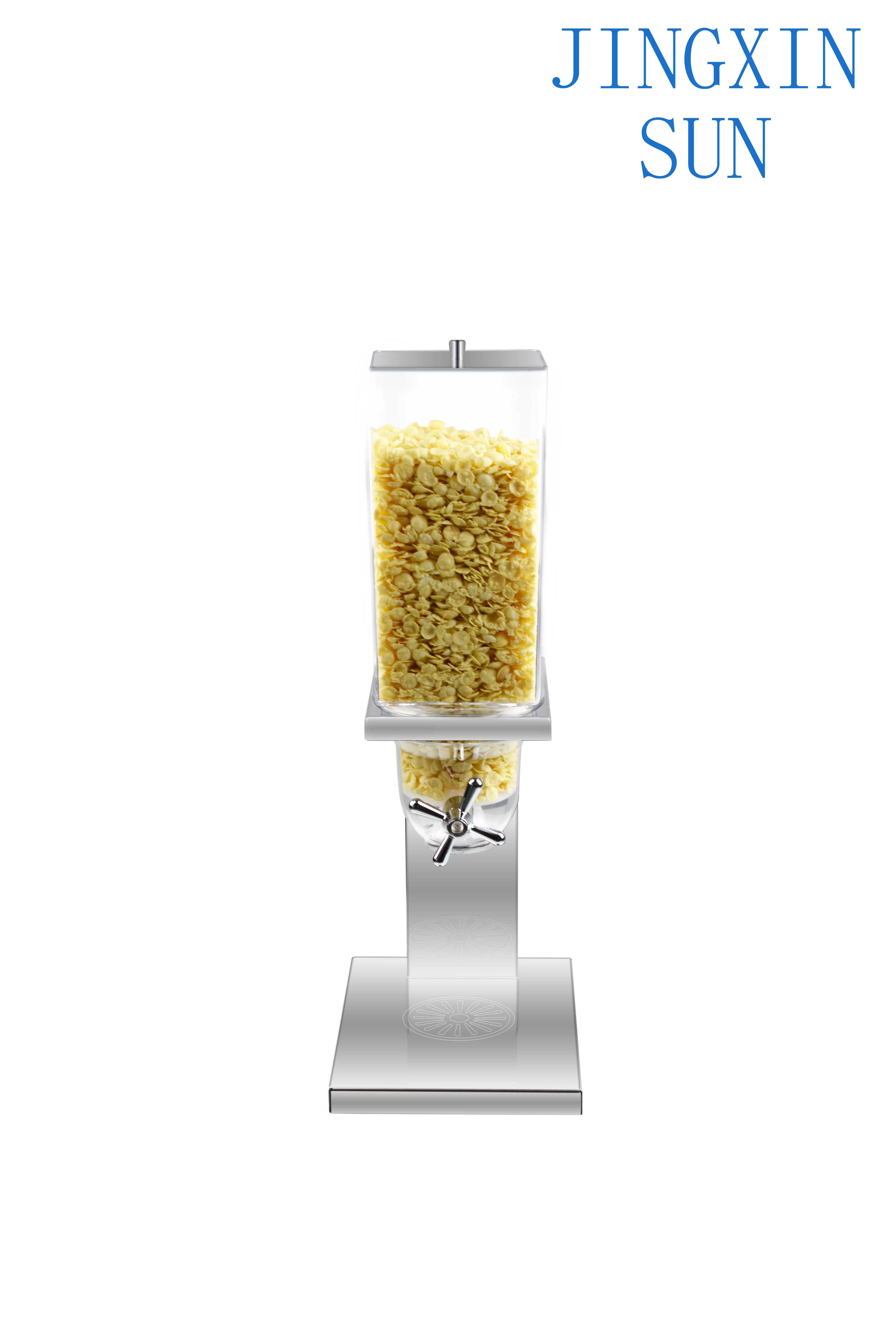 Cereal Food Dispenser Countertop Stainless Stand Pc Container Dry Storage for Pantry Rice Food Snack