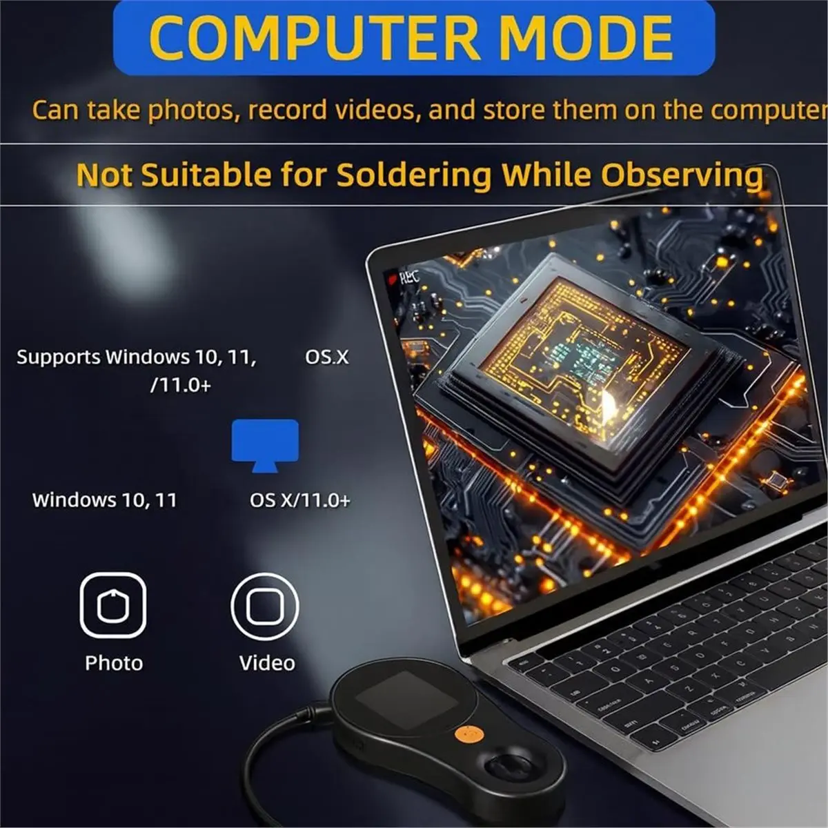 Budget-Friendly-Digital Microscope 500x Zoom, 2.0