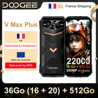 Doogee V Max Plus Rugged Smartphone 22000mAh 36GB(16+20) 512GB 200MP Camera 6.58\