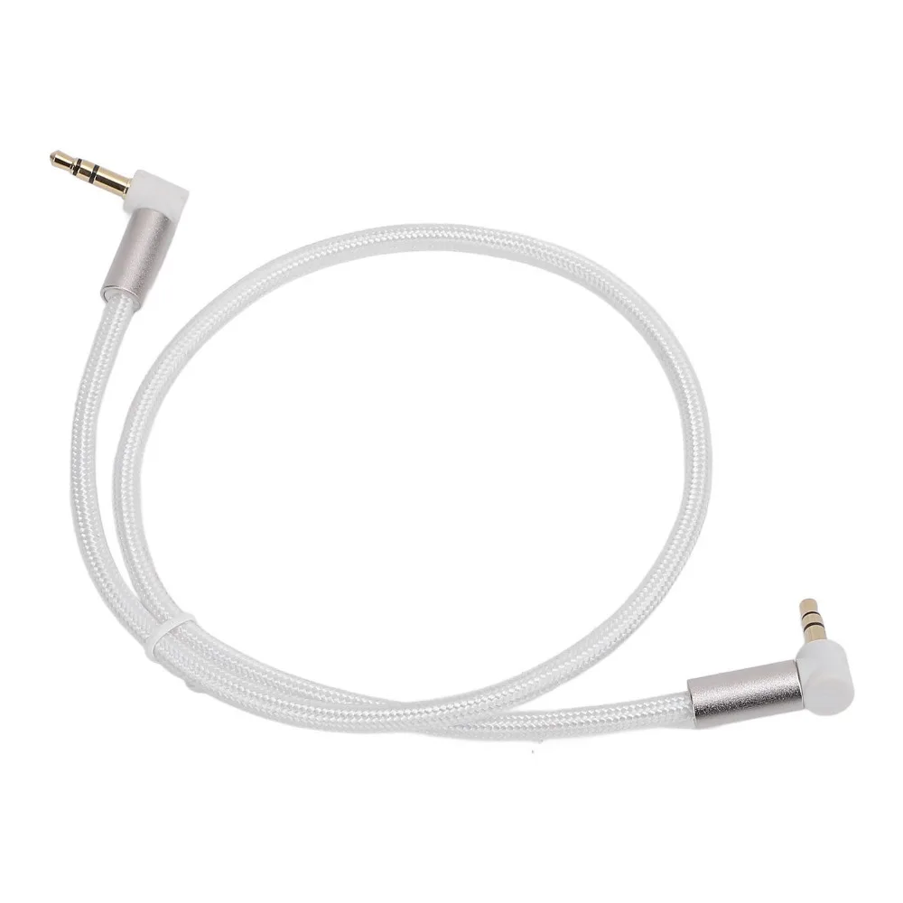 90 Degree Angle 3.5mm to 3.5mm Audio Cable Stereo Sound Support Stereo Auxiliary Cord Male to Male Aux Cable for Headphone