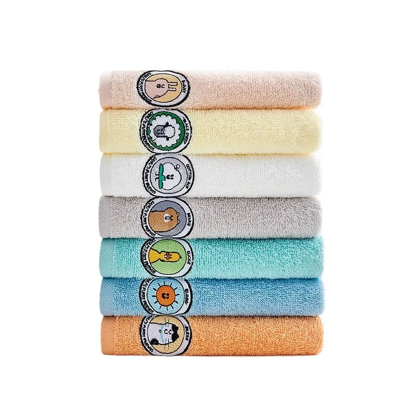 2024 Soft and Comfortable Towel 25x50 Baby Face Towel Cotton Towel Embroidered Hand Towel Baby Drool Towel