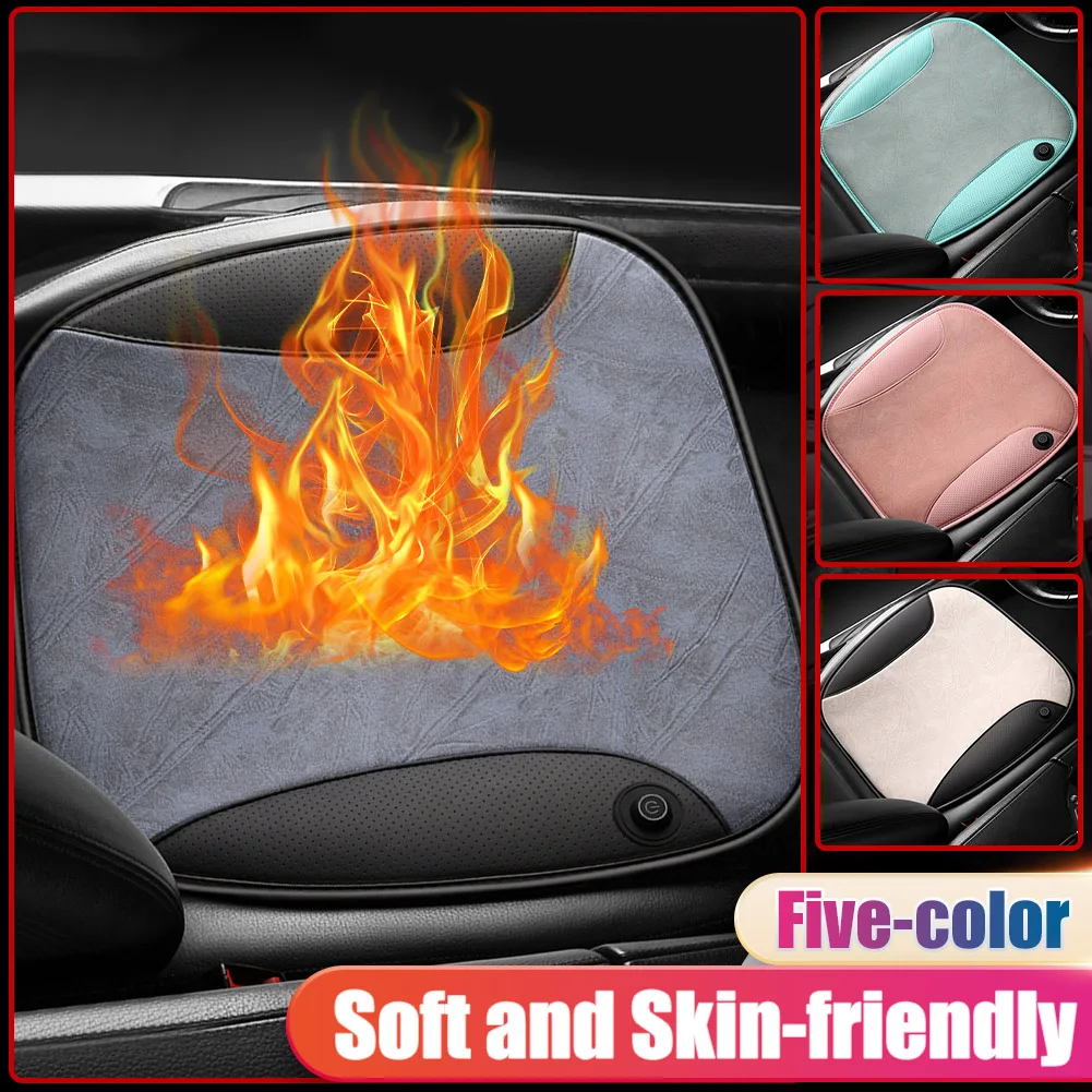 

Car Heated Seat Cushion Nickle Wire Fast Heating Winter Heating Seat Cushion Pad 2 Temp Settings USB Power for Car Home Office