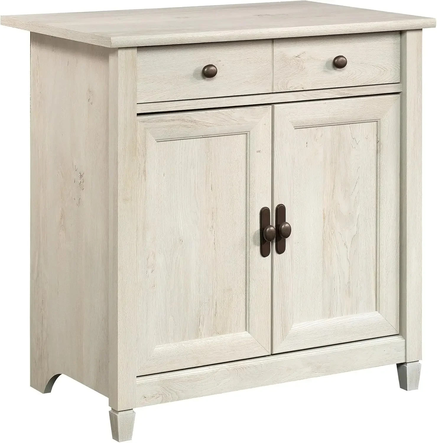 Edge Water Utility Cart/Stand, Chalked Chestnut finish Hidden storage behind doors features large adjustable shelf