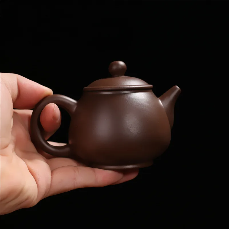 150ml Chinese Yixing Purple Clay Teapots Ball Shaped Infuser Tea Pot Beauty Kettle Raw Ore Handmade Zisha Tea Set Customized