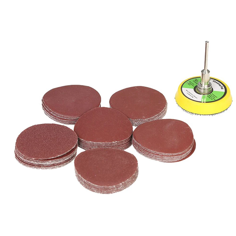 1-inch flocking sandpaper piece 25mm 50mm disc sandpaper grinding piece wood polishing 2-inch tool