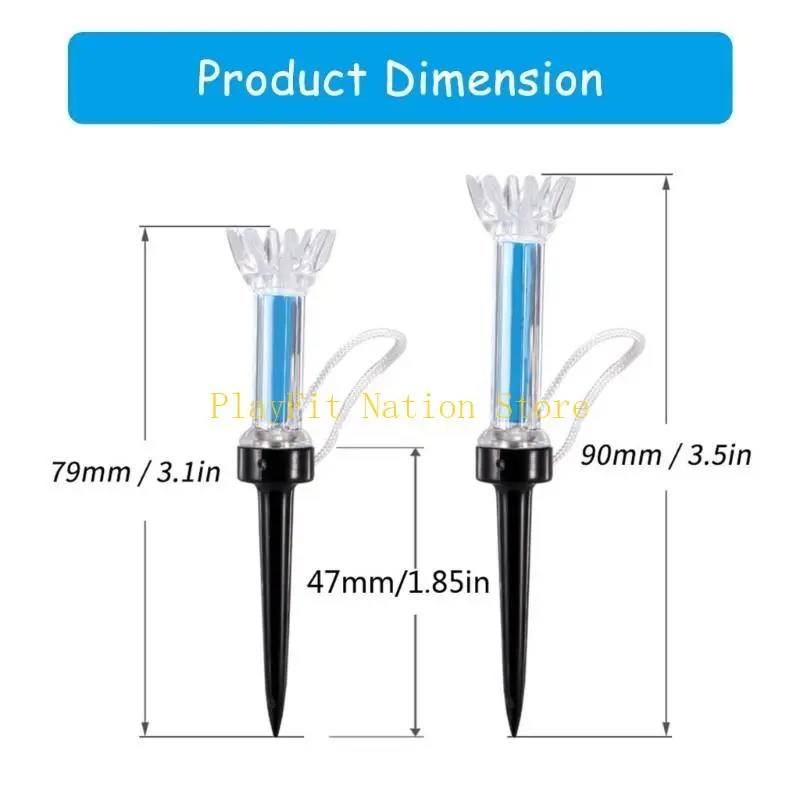 242F 5 قطعة جولف تيز منخفضة المقاومة جولف تيز القياسية جولف قاعدة البلاستيك جولف دعم تيز لمسافات طويلة ضرب