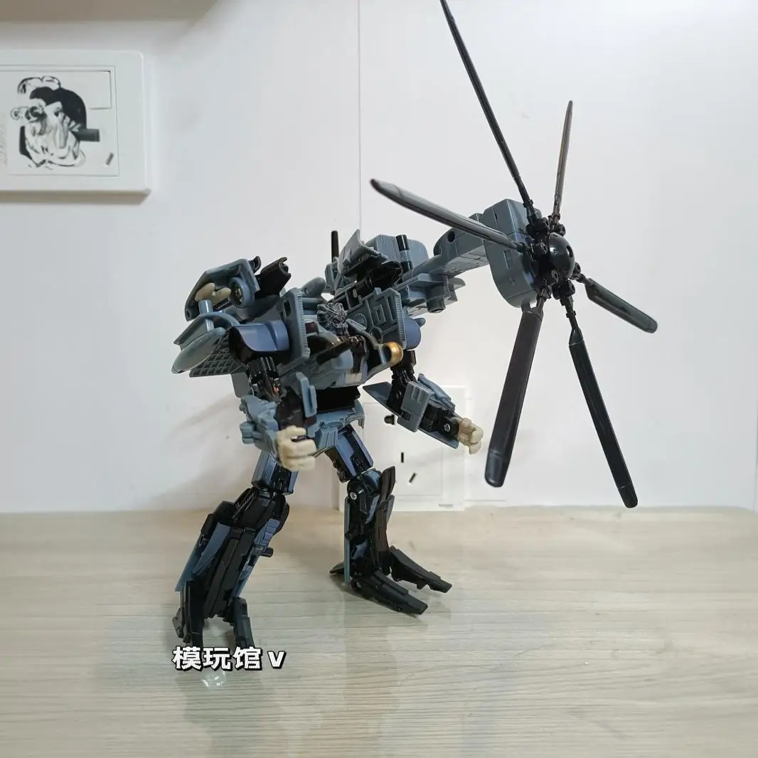 Robot transformable para niños 07 película modelo de figura de helicóptero Clase V