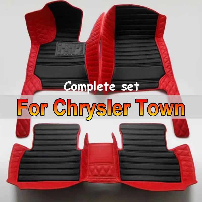 Car Floor Mat For Chrysler Town & Country 7 Seat 2013~2016 Waterproof Protection Pad Carro Rear Trunk Floor Mat Car Accessories