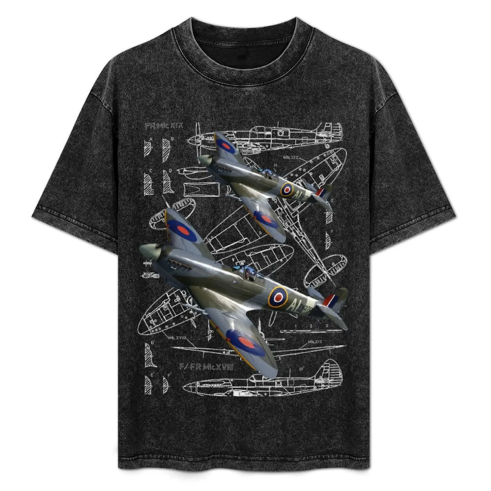 Blueprint Spitfire T-Shirt Basic Casual Short Sleeve Cotton Shirt