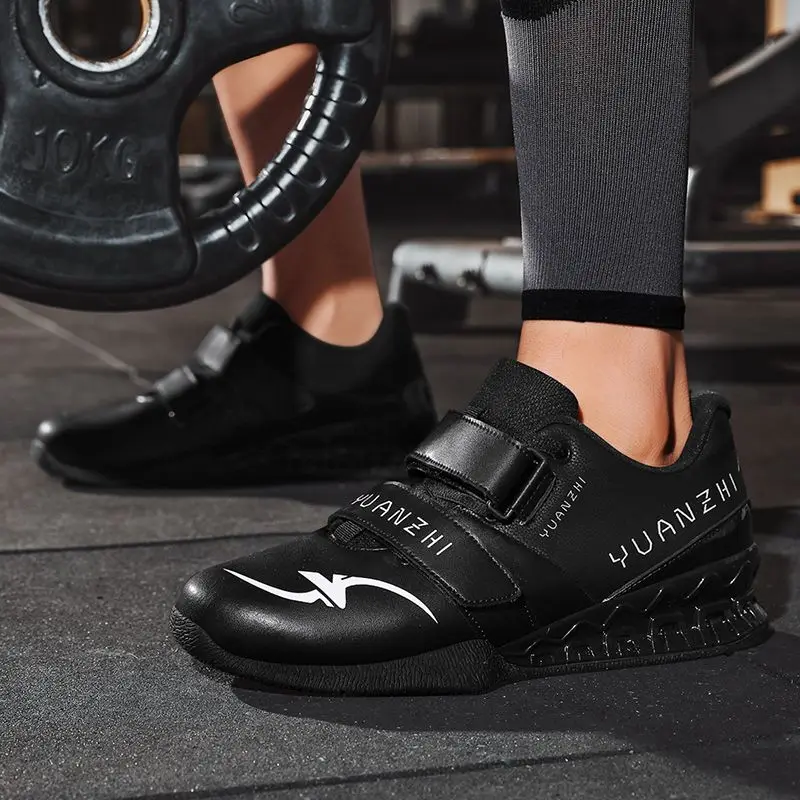 Weightlifting Shoes Indoor Fitness Squat Shoes Non-slip Integrated Training Shoes Sports Strength Hard Pulling Shoes