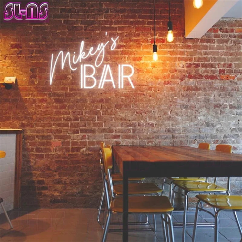 

Custom Bar Name Neon Sign Wall Decor Custom Bar Neon Sign Name For Bar Room Decoration Neon Sign