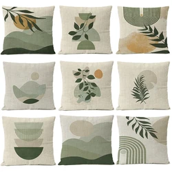 Home Decor Boho Leaves Sun Moon Pillow Cover Geometric Abstract Flowers Floral Cushion Throw Pillow Case Living Room Decorative