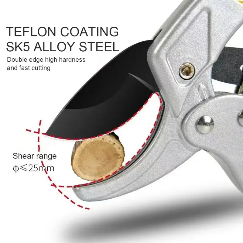 

Titanium-Plated Pruning Shears Ergonomic Alloy Steel Swift and Efficient for Garden Cuts Labor-Saving Harvesting