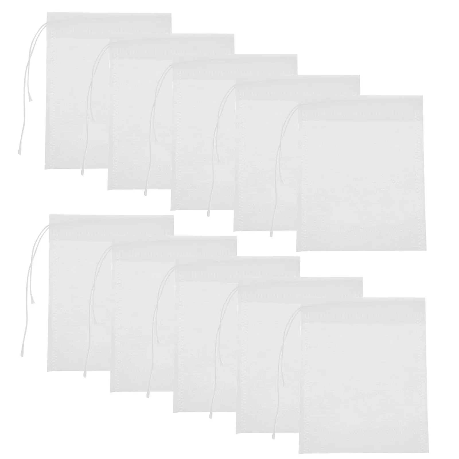 100Pcs Drawstring Soup Filter Bags Muslin Spice Bags for Cooking Soup Tea Coffee Herb Strainer Tea Filter Bag Nuts Gift Bag