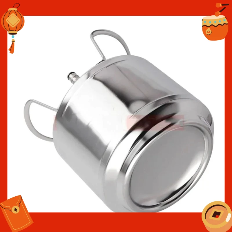 6L Stainless Steel Homebrew Keg Pressure Barrel Secondary Fermentation Vessel for Beer Soda Wine Making
