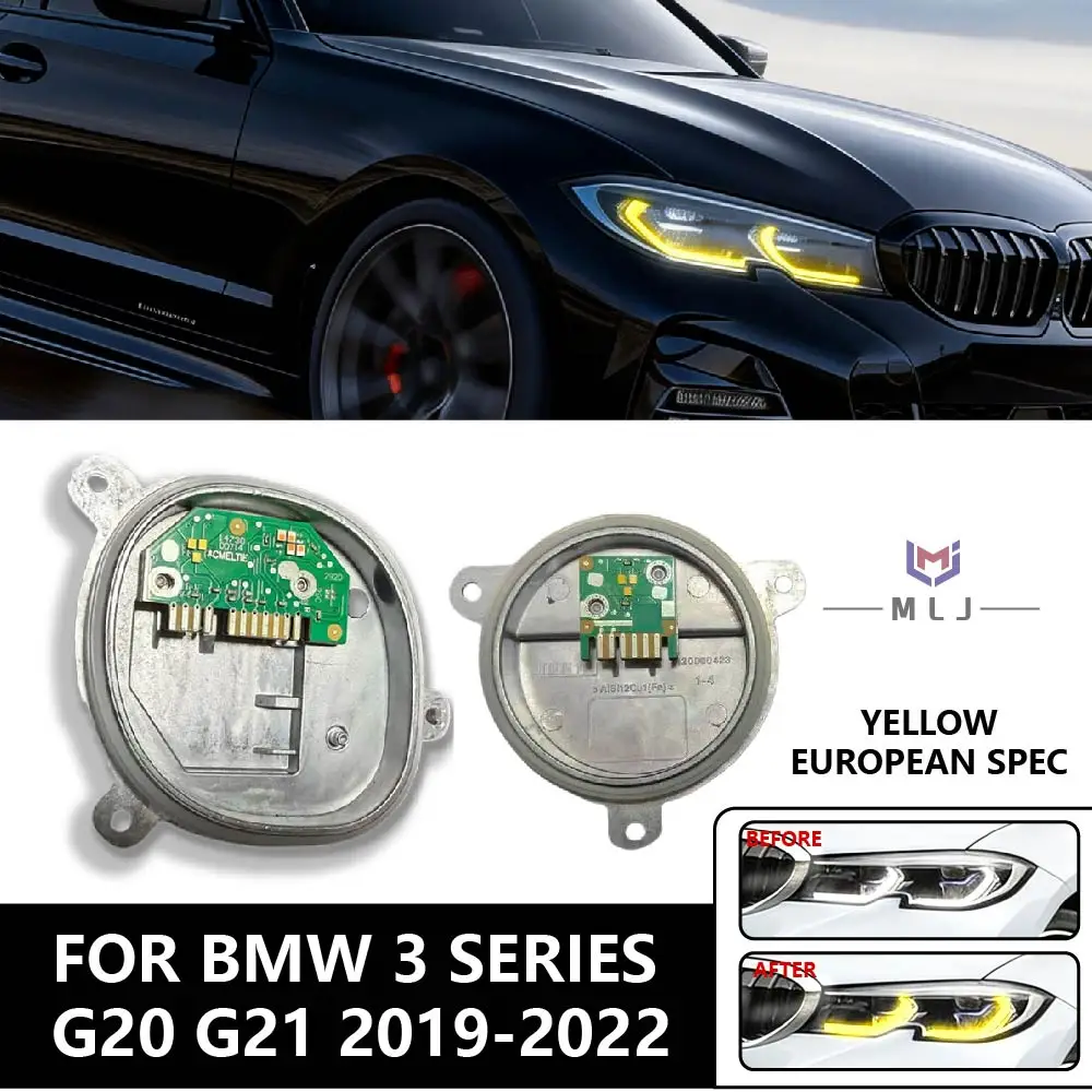 

Yellow DRL Module Angel Eyes OE 63118737143 63118737144 For BMW 3 Series G20 G21 2019-2022 High-Spec Laser Daytime Running Light