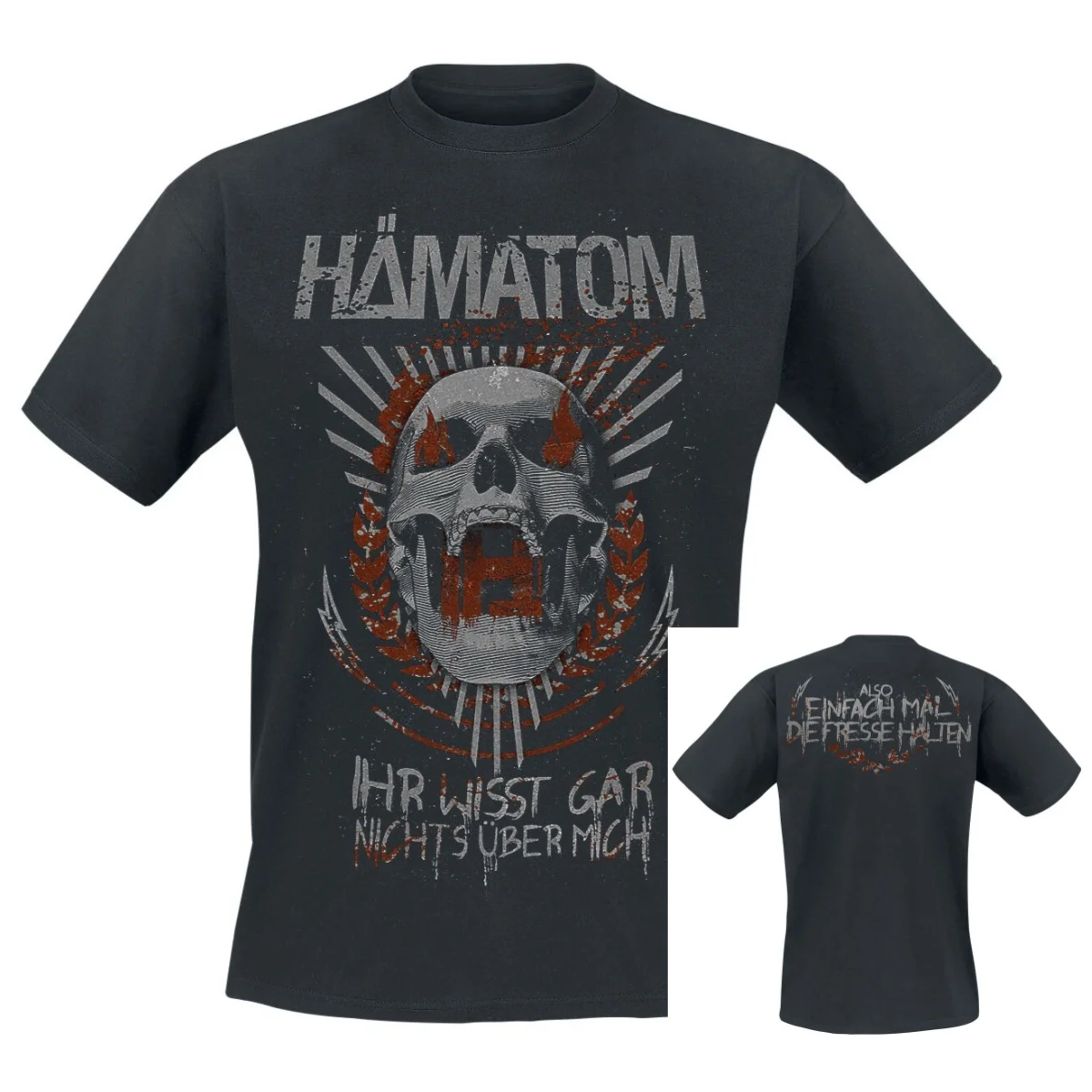Você não sabe nada sobre mim hematoma camiseta masculina feminina metal rock band gráfico camiseta 100% algodão verão streetwear topo