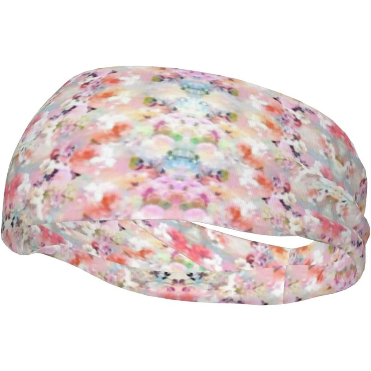 

Спортивная спортивная повязка с красивым розовым цветочным принтом - для тренировок, спорта, костюмов, бега, моды и активного отдыха