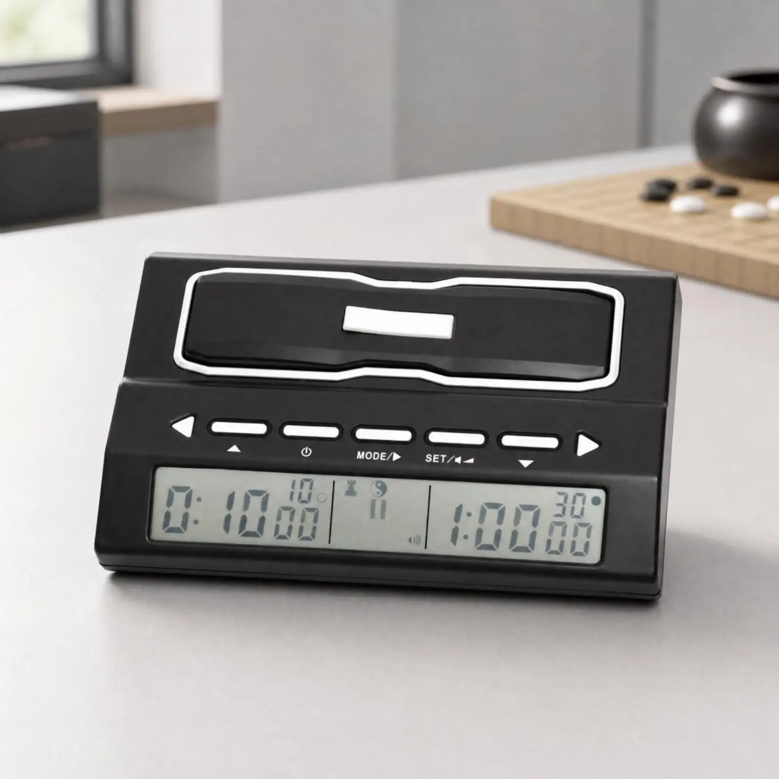 Chess Clock Digital Timer for Two Player Matches with Non Slip Base and Multi Function Smart Design