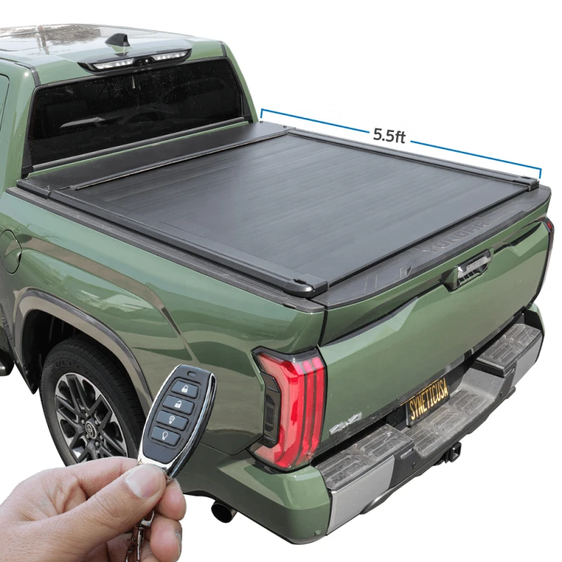 

For Toyotas Tundra (2007 - 2021) Short Bed Power- Electric ROLLER SHUTTER COVER tonneau hard lid