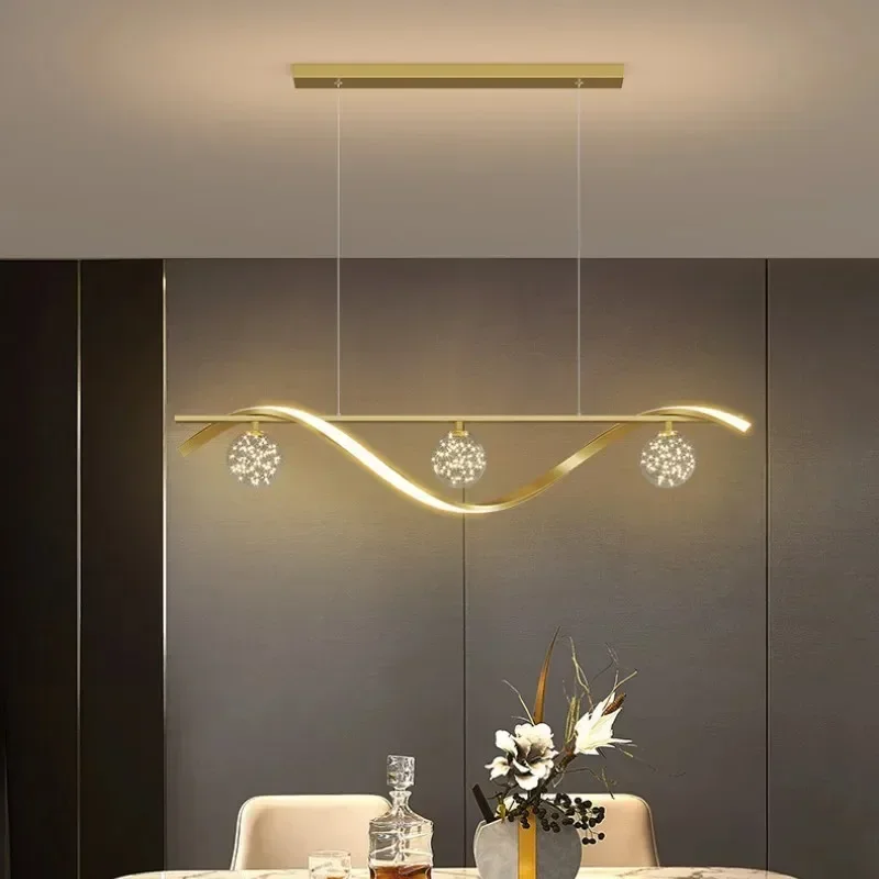 Nordic Rotate Glass Ball LED Pendant Lights for Bar Living Room Office  Dining Tables Ceiling Chandelier Home Decor Luminaires