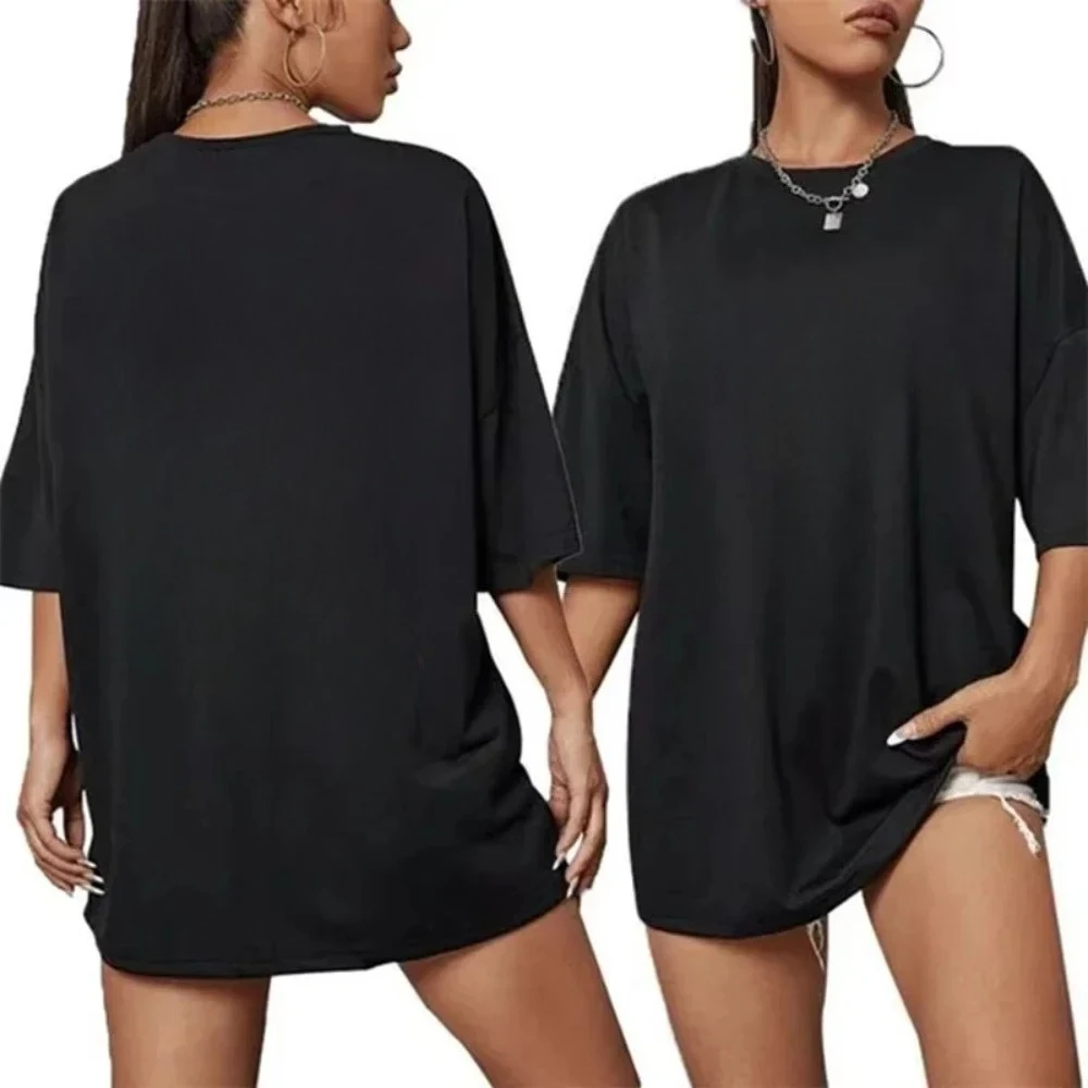 2026 Summer Men Women Solid Color Blank Cotton T-shirt O-neck Short-Sleeve Couple Tee Tops Comfortable Casual Family Clothing