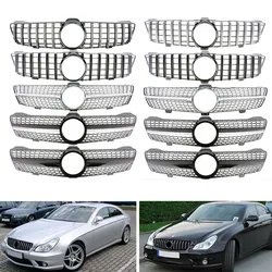 Car Front Racing Center Grille Facelift Bumper Grill For Mercedes Benz W219 CLS Class 2005 2006 2007 2008 2009 2010 Diamond AMG
