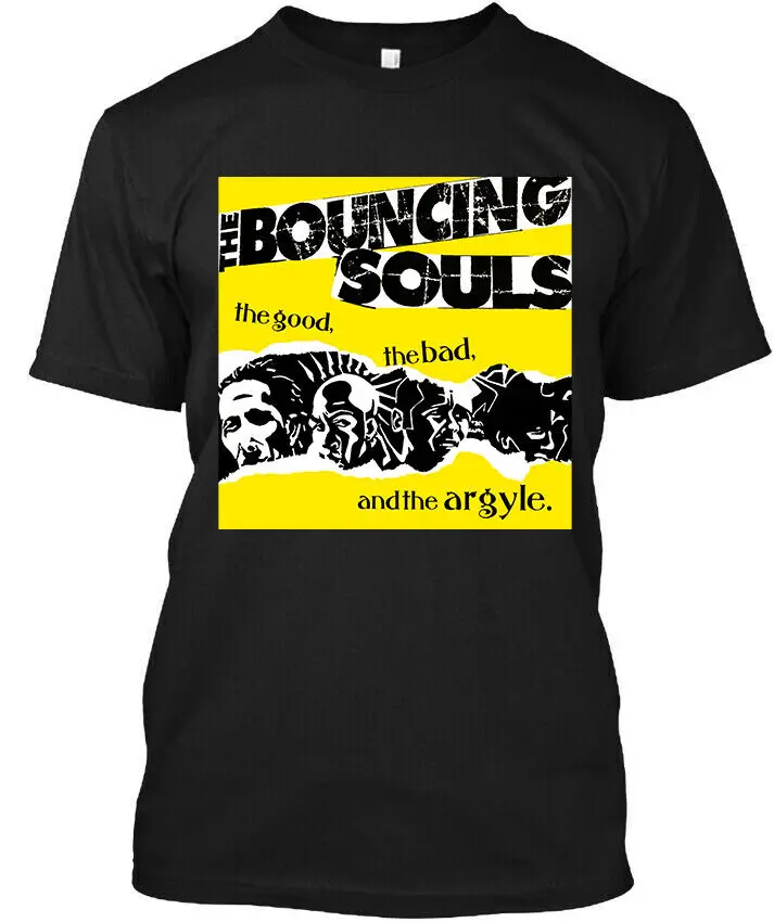 NWT The Bouncing Souls The Good  Bad and  Argyle Pop Band T-Shirt S-4XL