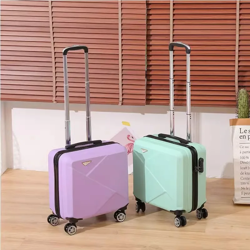 Suitcase 18-inch Small Rolling Luggage Carrier Carry on Bag Suitcases on Wheels Student Light Travel bag Password Trolley Case