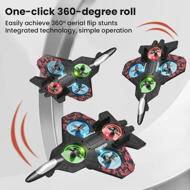 เครื่องบินร่อนโฟม S99 RC บังคับวิทยุ 2.4G โดรน EPP บินได้ด้วยปุ่มเดียว หมุนได้ 360 องศา เฮลิคอปเตอร์ผาดโผน ของขวัญสำหรับเด็กผู้ชาย