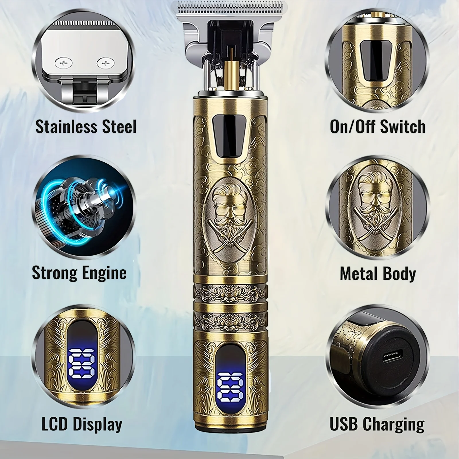 電動/コードレスヘアクリッパー&ビアードトリマー、LCDスク - Men'S Grooming Guide のレビューと価格