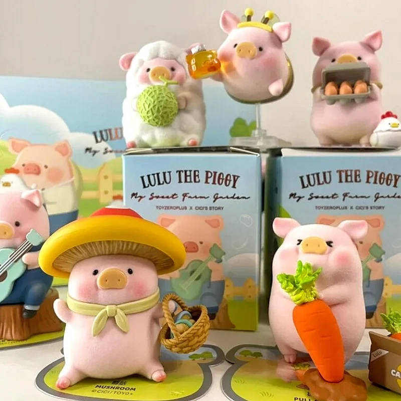 

Lulu The Piggy Farm Series слепая коробка игрушка Mystery Box милые куклы Lulu Pig, экшн-фигурка, сумка-сюрприз, модель куклы, декор, игрушки, подарки