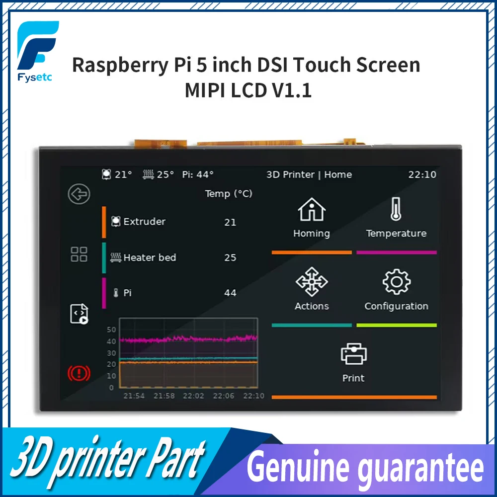 

New Raspberry Pi 5 inch MIPI DSI5 LCD Capacitive Touch Display Screen Monitor 800*480 IPS for Raspberry Pi 5/4B/CM4/3B+/3B/3A+