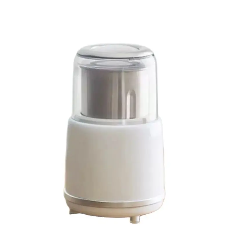 Coffee Bean Grinder Household Electric Small Ultra-Fine Multifunctional Grain Grinder White On The Table Coffee Bean Machine