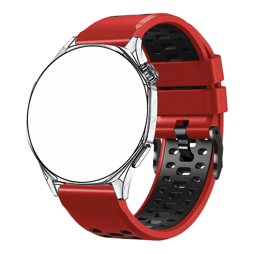 Soft Silicona 22 มม.สําหรับนาฬิกา HUAWEI GT5 4 46 มม./นาฬิกา 4 Pro GT5 3 2 Pro สายรัดข้อมือกีฬาสําหรับ Huawei Ultimate/เปลี่ยน