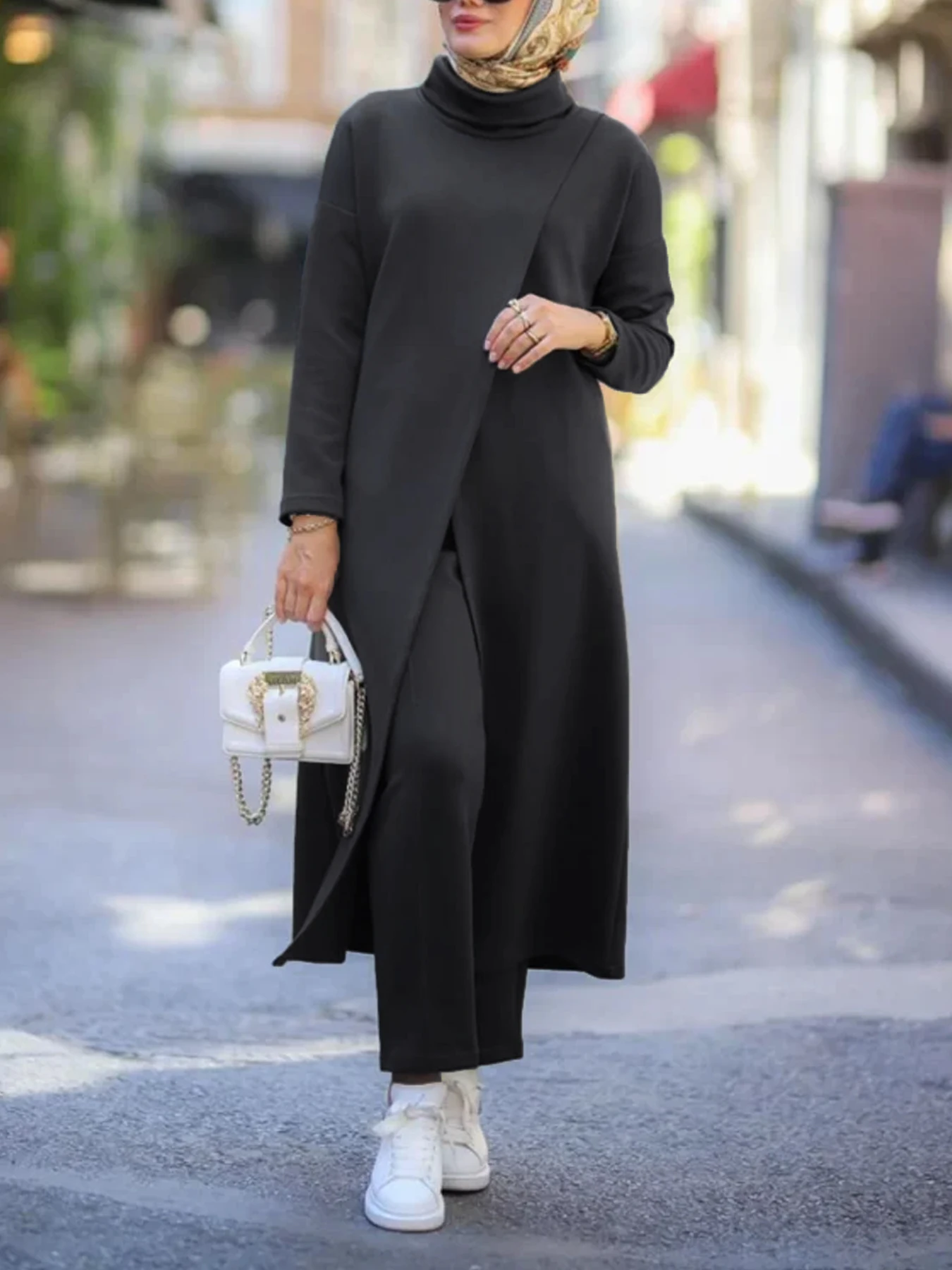 Dress Pant Flat Front - Completo da donna casual e comodo