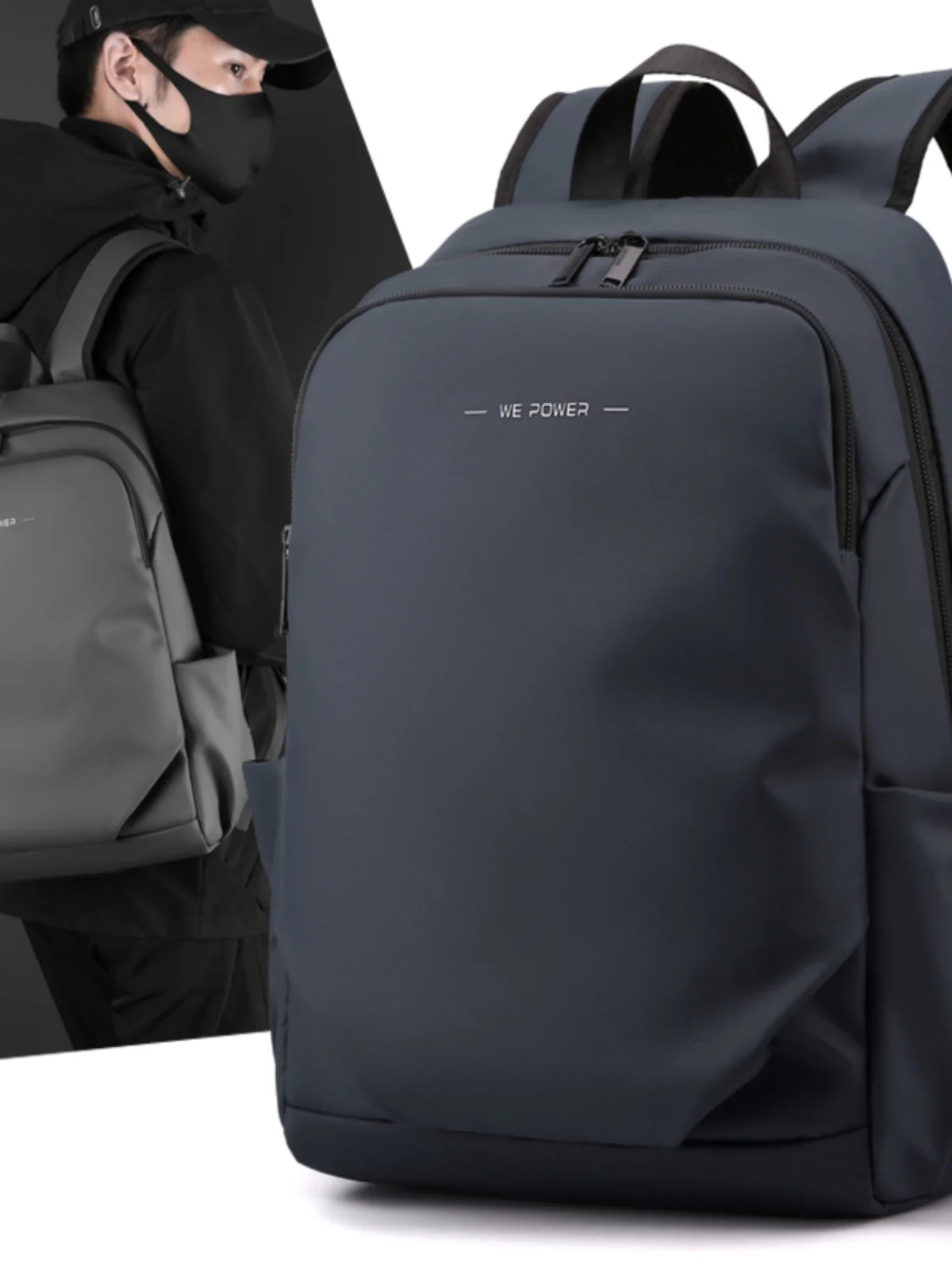 حقيبة كاجوال للرجال من Sle Bapa للسفر والمدرسة والرياضة في الهواء الطلق والترفيه في الهواء الطلق حقيبة كتف مزدوجة من مادة النايلون