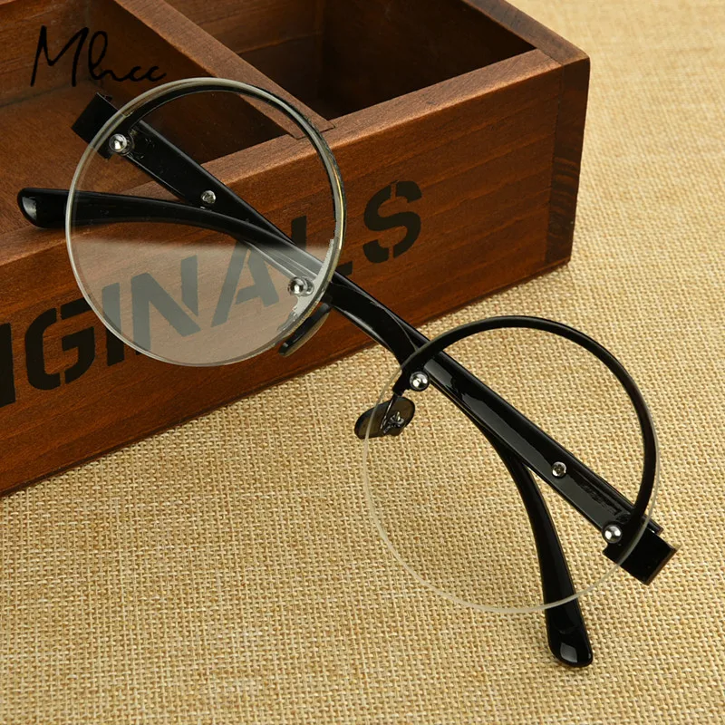 

Vintage Anti-fatigue Reading Glasses Natural CrystalGlass Stone Presbyopia Eyeglasses Male High-definition Round Reading Glasses