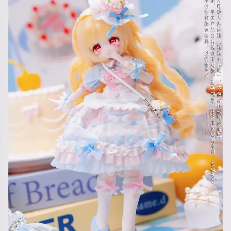 Momotale Bjd Mjd  Articulated Action Figure Blind Box Cute Lolita Dress Collectible Doll Desktop Decoration Birthday Gifts