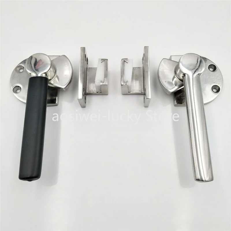 

304 Stainless Steel Construction Machinery Vehicle Door Handle Lock Refrigerated Box Cabinet Door Rotating Tightly Sealed
