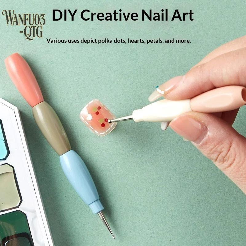 Hot 5Pcs Multicolor Handle Liner Drawing Flower Dotting Rhinestone Picking DIY Manicure Tools Interlockable Nail Art Dotting Pen