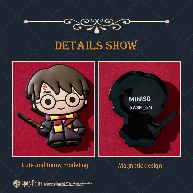 MINISO Harry Potter series of PVC refrigerator stickers magnetic peripheral decoration cute gift