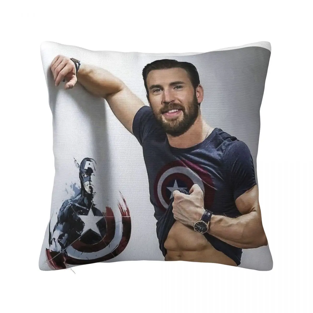 Chris Evans Wallpaper Pillow Case Home Decoration Throw Pillow Covers Pillow Case Pillow Cover